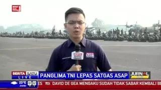 Panglima TNI Berangkatkan Satgas Penanggulangan Bencana Asap Riau