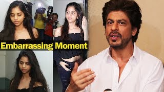 Shahrukh Khan REACTS On Suhana's Embarrassing Moment With Media
