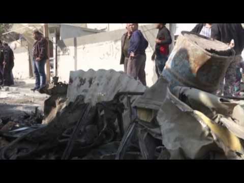 Raw- Car Bomb Kills Four in Baghdad News Video