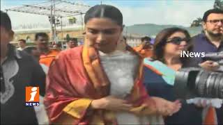 Bollywood Diva Deepika Padukone Visits Tirumala | iNews