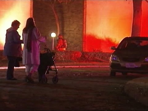 Raw- Fatal Fire at Dallas Assisted Living Apt. News Video