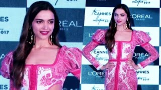 Deepika Padukone's GRAND ENTRY At Launch Of LOreal Paris Cannes Collection 2017