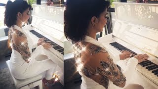 Jacqueline Fernandez PLAYING The Piano - Watch Video