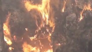 कॉटन गोदाम में लगी भीषण आग
