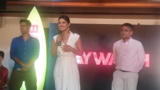 Baywatch Official Press Conference Mumbai Priyanka Chopra Dwayne Johnson