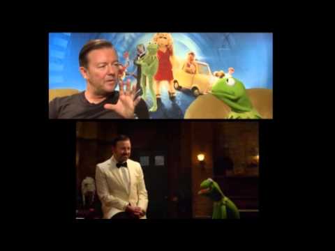Gervais and Fey Have Fun With 'Muppets' News Video