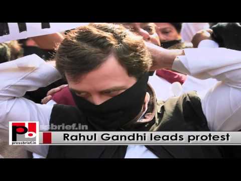 Rahul Gandhi leads protest against central govt for its U-turns