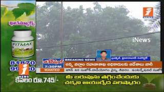 Heavy Rains In Hyderabad | Roads Filled With Flood Water | iNews