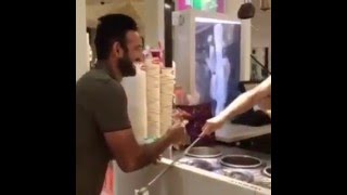 Watch Ice cream man plays the ice cream game with Irfan Pathan