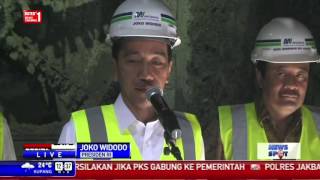 Jokowi Tinjau Proyek MRT di Senayan