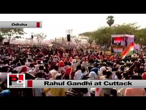 Congress Vice President Rahul Gandhi at Cuttack, Odisha