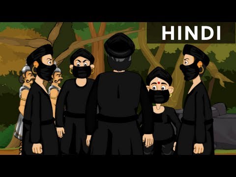 The Black Cloak - Tales Of Tenali Raman In Hindi - Animated/Cartoon Stories For Kids