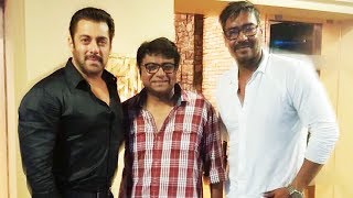 Salman Khan And Ajay Devgn On The Sets Of Bigg Boss 11 - Golmaal Again Promotion