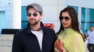 Neil Nitin Mukesh & Wife Rukmini RETURNS Mumbai After Lavish Wedding In Udaipur