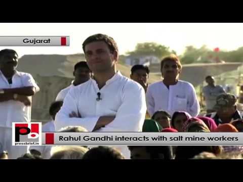 Rahul Gandhi to salt workers -  I understand your problems and issues