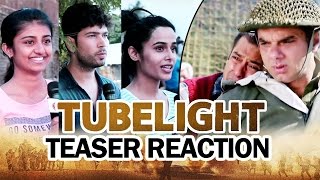 TUBELIGHT TEASER Reaction - PUBLIC Emotional & Excited - Salman Khan, Sohail Khan