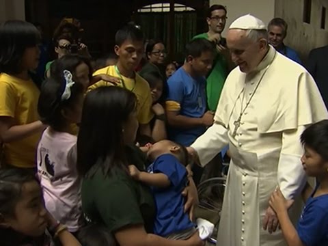 Raw- Pope Francis Meets With Filipino Families News Video