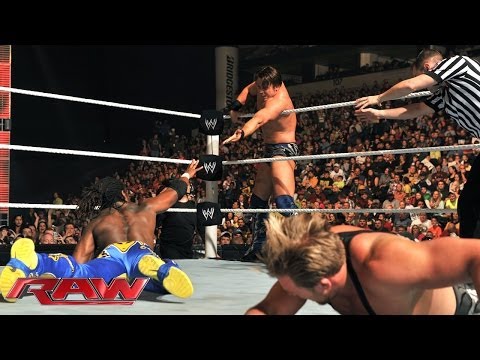 Kofi Kingston & The Miz vs. The Real Americans: Raw, Nov. 18, 2013 - WWE Wrestling Video