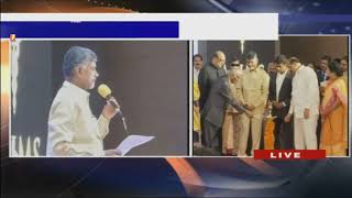AP CM Chandrababu Naidu Speech at AIIMS Foundation Stone Ceremony | Amaravathi | iNews