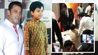 Inside Video - Salman Khan & Matin Enjoys DESSERT At Baba Siddique's Iftar Party 2017