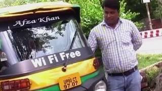 Agra- Wi-fi enabled auto-rickshaw grabs attention