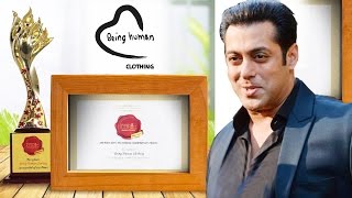 Salman's Being Human Foundation Awarded By Iconic Award