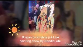 Promo    Bhajan by krishna ji, live painting show by Nandlal Ahi