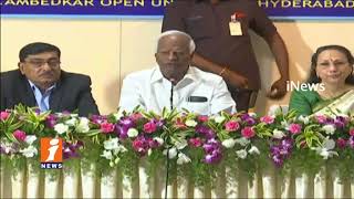 Governor ESL Narasimhan With Telangana Universities VC's In Hyderabad | iNews