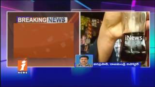 Earthworm Found in Cool Drink In Rajahmundry | Consumer Files Complaint in Police Station | iNews