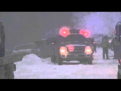 Raw- Snow Blamed for 20-Car Wisconsin Pile-Up News Video