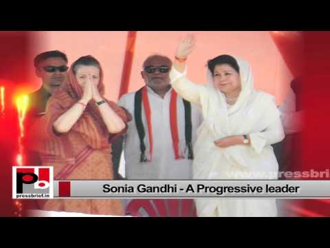 Sonia Gandhi - intelligent and charismatic leader who easily strikes chord with people