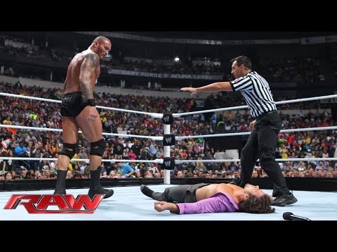 Brad Maddox vs. Randy Orton: Raw, Nov. 18, 2013 - WWE Wrestling Video