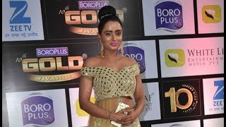 Parul Chauhan in worst dress at Boroplus 10th Gold Awards 2017