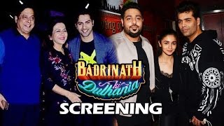 Badrinath Ki Dulhania Screening For Varun Dhawan & Alia Bhatt's FAMILY