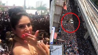 Sunny Leone Fans Block Road For Hours - Unbelievable Craze