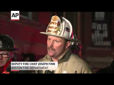 Two Firefighters Die in Boston Brownstone Fire News Video