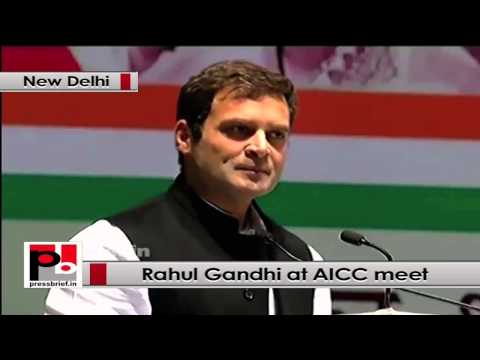 Rahul Gandhi at AICC meet thanks Dr Manmohan Singh, Sonia Gandhi