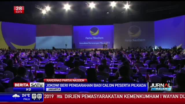 Pesan Jokowi di Rakernas Nasdem