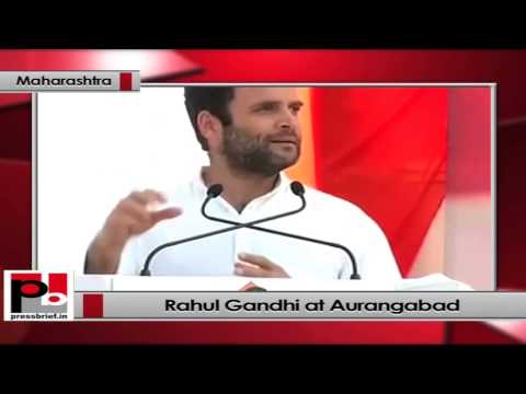 Rahul Gandhi addresses Congress rally in Aurangabad, Maharashtra