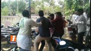 TDP workers Clash in Coordination Committee Meeting at guntakal | Anantapur | iNews