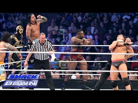 10-Man Tag Team Match- SmackDown, Jan. 24, 2014 - WWE Wrestling Video