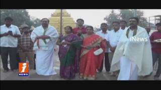 Silpa Chakrapani Reddy Visits Srisailam Temple With Family, Offer Special Prayers | iNews