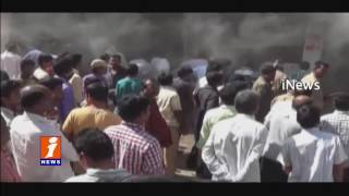Fire Accident Sri Venkateswara Agency | Bhadradri District | iNews