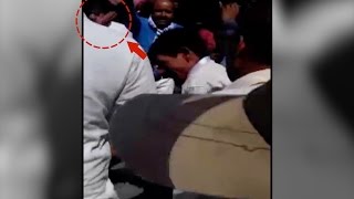 रोड शो में आप नेता संजय सिंह को महिला ने जड़ा थप्पड़