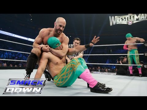 Los Matadores vs. Cesaro & Tyson Kidd- SmackDown, March 5, 2015 - WWE Wrestling Video
