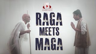 Rahul Gandhi meets Mahatma Gandhi