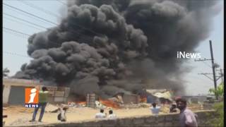 Massive Fire Accident Due TO Short Circuit In Kukatpally | Hyderabad | iNews
