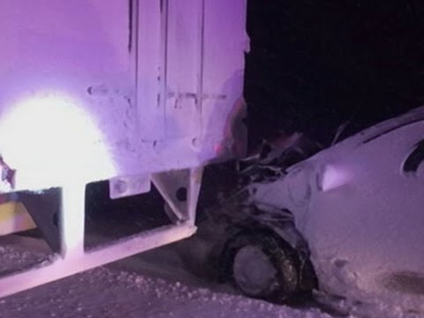 Family Car Trapped, Dragged Under Semi-truck News Video