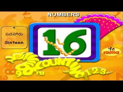 Learn - Numbers In Telugu - with Animation