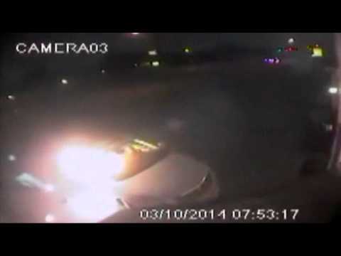 Raw- Police Seek Man Who Set Car, Self Ablaze News Video